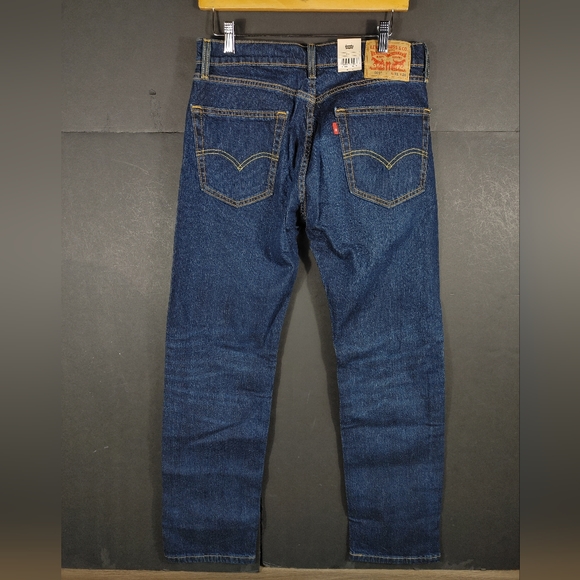 NEW Men's Levi's 505 Cotton Straight Regular Fit Stretch Jeans Size 31x30 - Picture 5 of 7